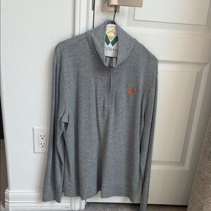 Vineyard Vines Gray Quarter-Zip Sweater